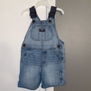 Toddler Denim Shortall in Bright Wash